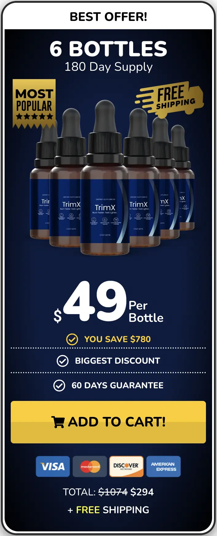 TrimX 6 bottles